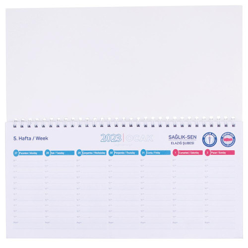 ALA-09 TARİHLİ SPİRALLİ KARTON KAPAKLI SÜMEN